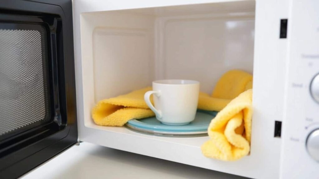 Why leaving a cup of warm water in the microwave before cleaning makes everything easier